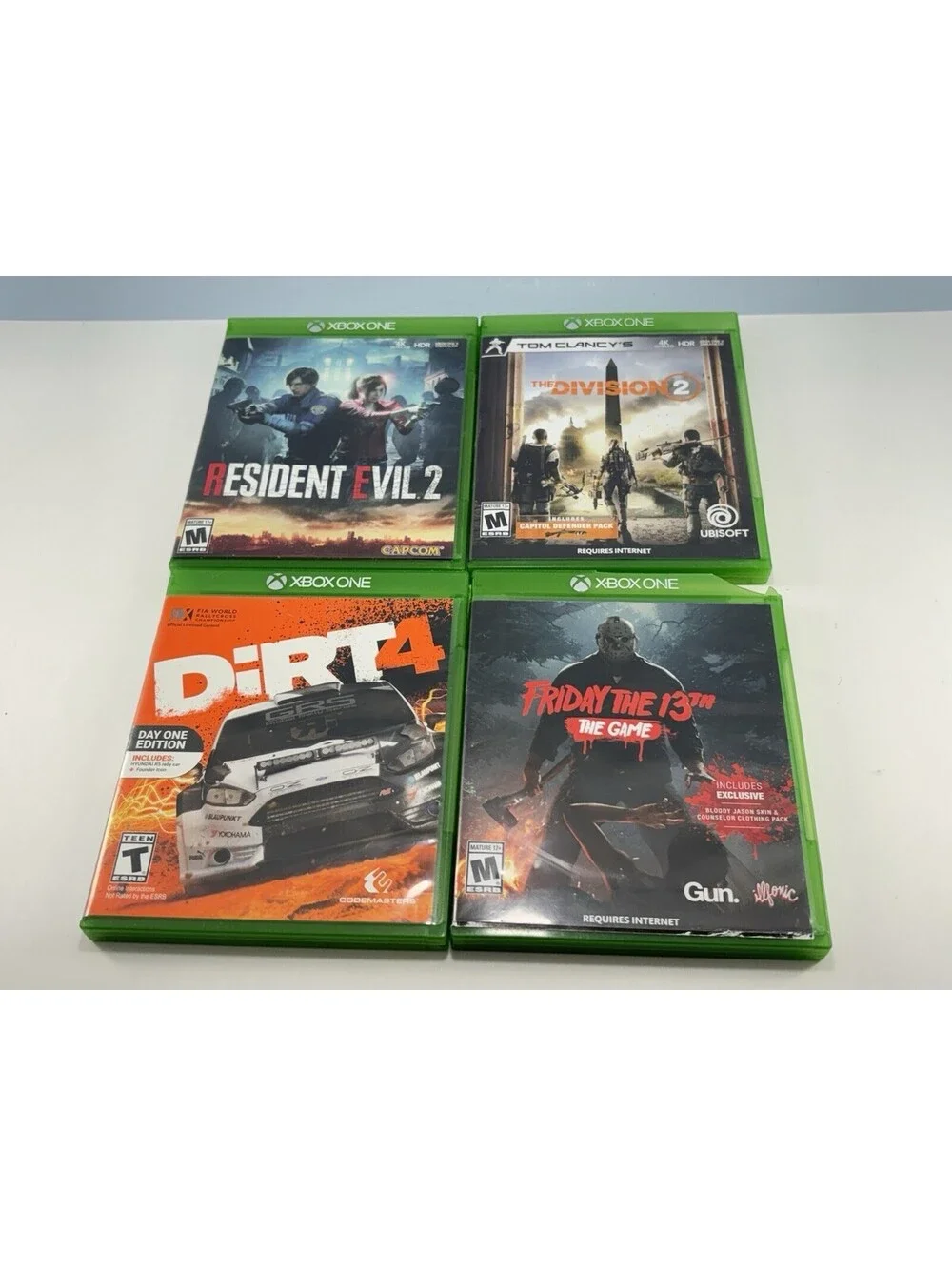 Microsoft Xbox One S 1TB Console 1681 w/Power Cord, HDMI, & 4 Games TESTED READ